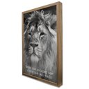 Ver imagem 4 de Quadro Motivacional Maior que Seu Medo em Moldura Caixa Tacolado Moldura Trad 1cm Branca sem Vidro 3