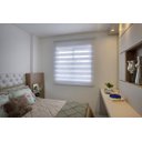 Ver imagem 2 de Persiana Rolo Dupla Double Vision Tecido Translucido (1,55Lar. x 2,00Alt.) Branco - Vogaflex