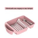 Ver imagem 7 de Escorredor de Louças Para Pratos Copos Talheres - Rosa