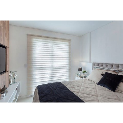 Persiana Rolo Dupla Double Vision Tecido Translucido (1,40Lar. x 2,25Alt.) Mescla - Vogaflex