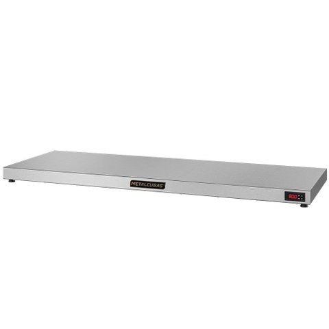 Pista Aquecida para Alimentos PAM-1300 Aquece Pratos, Baixelas e Lanches - Aço Inox c/ Controlador
