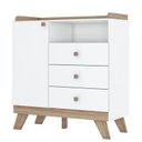 Ver imagem 3 de Jogo de Quarto Infantil Confete com Cômoda e Berço Branco/jequitibá - Móveis Henn
