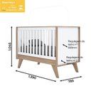 Ver imagem 5 de Jogo de Quarto Infantil Confete com Cômoda e Berço Branco/jequitibá - Móveis Henn