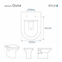 Ver imagem 3 de Assento Sanitário MDF Soft Close Duna Preto para Vaso Deca com Ferragem Dourada