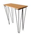 Ver imagem 1 de Aparador Industrial de Ferro Hairpin Legs - Mdf Claro