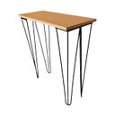 Ver imagem 1 de Aparador Industrial de Ferro Hairpin Legs - Mdf Claro