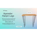 Ver imagem 2 de Aparador Industrial de Ferro Hairpin Legs - Mdf Claro