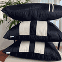 Ver imagem 2 de Capa para Almofada Quadrada Veludo - Listras Almofadas Estilo