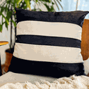 Ver imagem 1 de Capa para Almofada Quadrada Veludo - Listras Almofadas Estilo