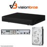 DVR UltraHD Visionbras XVR 4104 4 Canais 720P + HD 500gb Pipeline Pul de CFTV - 1