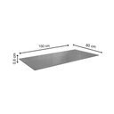Ver imagem 4 de Conjunto: Mesa de Cozinha Reno C/ Tampo de Vidro 150cm e 4 Cadeiras Florença Niquel - Courano