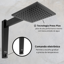 Ver imagem 3 de Chuveiro Lorenzetti Acqua Century Preto 5500w