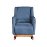 Poltrona Amamentação C / Balanço Cadeira Descanso Aquila com Puff Linho Azul - Twdecora - 6