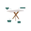 Ver imagem 4 de Mesa para Sala de Jantar 130cm com Vidro Cacau