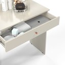 Ver imagem 4 de Penteadeira Camarim Diamante 2 Gavetas 1 Porta -espelho -off-white -patrimar