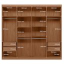 Ver imagem 3 de Guarda Roupa Casal 8 Portas 4 Gavetas Master New com Espelho e Comoda Havana Master com Rodizio Jato