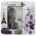 Ver imagem 1 de Porta Retrato 4 Unidades Retro Vintage Foto Moldura 10x15 Fotografia Rose (MAD-6702-17/Kit4) Braslu