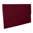 Ver imagem 3 de Cabeceira Casal King Estofada para Cama Box Dália Suede Bordo
