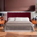 Ver imagem 4 de Cabeceira Casal King Estofada para Cama Box Dália Suede Bordo