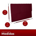 Ver imagem 2 de Cabeceira Casal King Estofada para Cama Box Dália Suede Bordo
