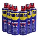 Ver imagem 1 de Kit 6 Óleo Desengripante e Lubrificante Flextop Wd40 370g/500ml