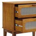 Ver imagem 4 de Mesa de Cabeceira 60cm 2 Gavetas Santorini