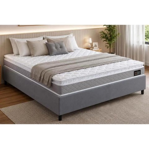 Cama Box Crc Casal +Colchão D33 Magnum Hellen 138