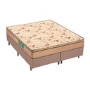 Ver imagem 1 de Cama Box Queen: Colchão Espuma Polar D33 Pérola + Base Crc Rústico Clean(158x198)