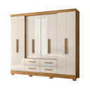 Ver imagem 2 de Guarda Roupa Scala Nobre 8 Portas com Espelho