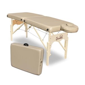 Maca Portátil Profissional 80cm C/regulagem de Altura - 400kg - Barelle Bege