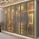 Ver imagem 1 de Guarda Roupa Reflecta 6 Portas Led Innova Off White - Gelius