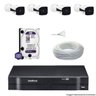 Kit Dvr Intelbras 4 Canais MHDX 4 Câmeras IPs Bullet VIP 1120 HD 1 TB WD Purple + Cabo - 1