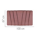 Ver imagem 2 de Painel Estofada Bélgica 100cm Solteiro para Cama Box Quarto Suede Rose Gold - Gat Magazine