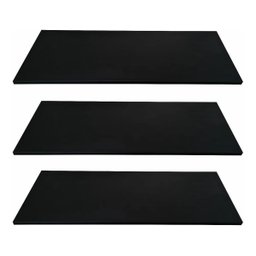 Kit 3 Prateleiras Suporte Invisível Preto - 1