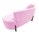 Ver imagem 6 de Namoradeira Sofá Feijão Luna 130cm Orgânica Suede Rosa Bebê