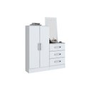 Ver imagem 1 de Cômoda de Quarto Briz B700 c/ 2 Portas e 3 Gavetas Branco - Henn