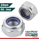 Ver imagem 3 de PORCA TRAVANTE SEXTAVADA M3 BAIXA INOX 304 - 200UN