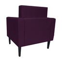 Ver imagem 4 de Poltrona Decorativa Para Sala de Estar Leticia Slim Suede Roxo - LM DECOR