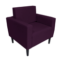 Ver imagem 2 de Poltrona Decorativa Para Sala de Estar Leticia Slim Suede Roxo - LM DECOR