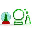 Ver imagem 1 de Globo Arvore Natal 5cm