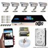 Kit Cftv 5 Câmeras Bullet CCD Infravermelho 3,6MM 1200L Dvr 8 Canais Newprotec + HD 2 TB - 1