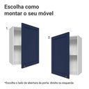 Ver imagem 4 de Armário Aéreo 50cm 1 Porta Branco/azul Vik Madesa