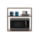Ver imagem 2 de Suporte Nicho para Micro-ondas Forno Elétrico Cozinha Nogal 60cm