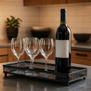 Ver imagem 5 de Bandeja Decorativa Espelhada Taça Perfume Cozinha Lavabo Bar