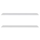 Ver imagem 1 de Prateleira Flutuante para Sala Kit 2 Suporte Invisível 91cm Yara Branco - Lumil Lumil Móveis