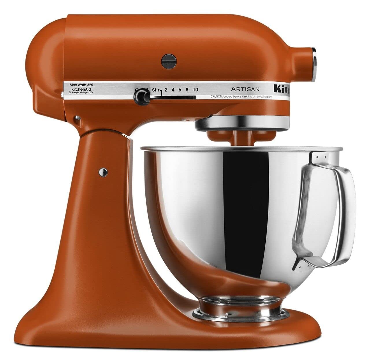 Kitchenaid Artisan 5qt Mixer com Bowl Inox, Laranja Queimada