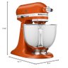 Kitchenaid Artisan 5qt Mixer com Bowl Inox, Laranja Queimada - 7
