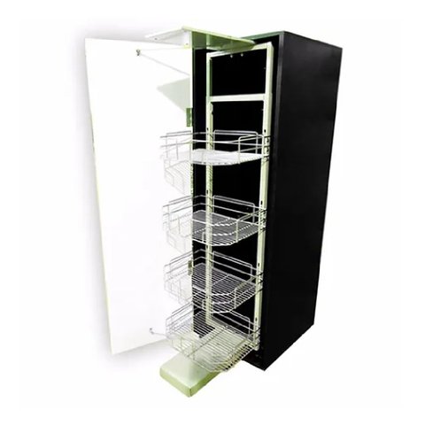 Coluna Organizadora 8800 04 Cestos 420x1.300-1.500x470mm Cromada Jomer 01 Unidade