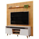 Ver imagem 1 de Rack para Sala Eva com Painel Ripado Tv 75 Pol Lexa D05 Cedro Bali - Lyam Decor
