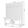 Rack para Sala Eva com Painel Ripado Tv 75 Pol Lexa D05 Cedro Bali - Lyam Decor - 5